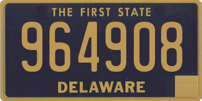 DE license plate 964908