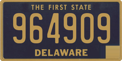 DE license plate 964909