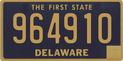 DE license plate 964910