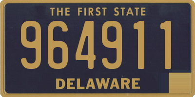 DE license plate 964911