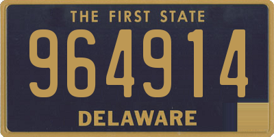 DE license plate 964914