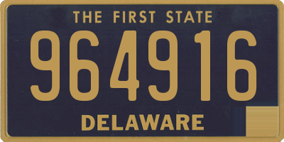 DE license plate 964916