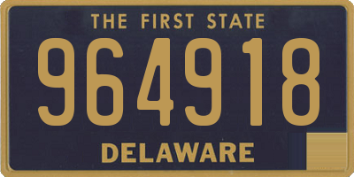 DE license plate 964918