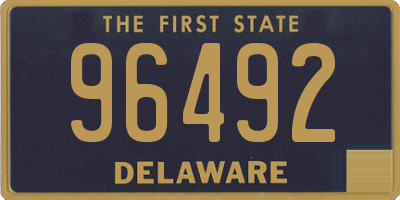 DE license plate 96492