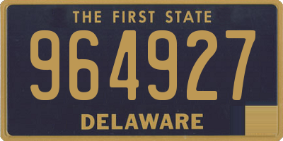 DE license plate 964927