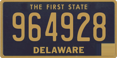 DE license plate 964928