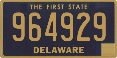 DE license plate 964929