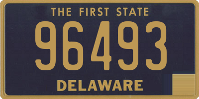 DE license plate 96493