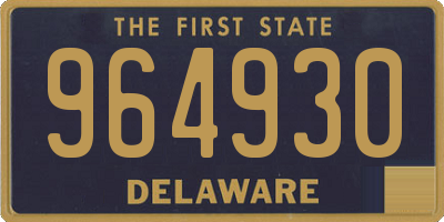 DE license plate 964930