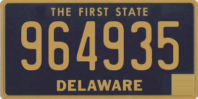 DE license plate 964935