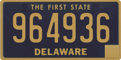 DE license plate 964936