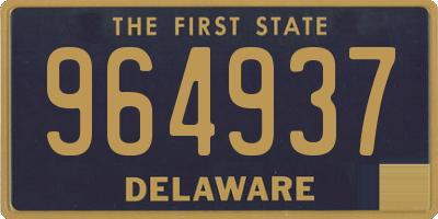 DE license plate 964937