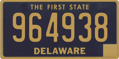 DE license plate 964938