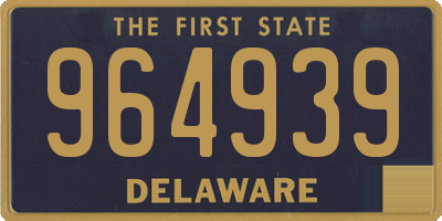 DE license plate 964939