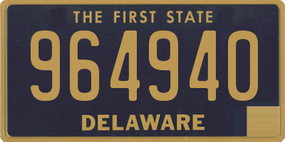 DE license plate 964940