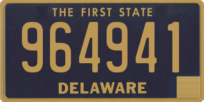 DE license plate 964941