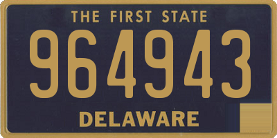 DE license plate 964943