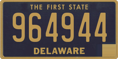 DE license plate 964944