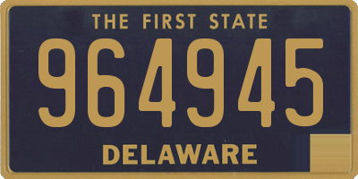 DE license plate 964945