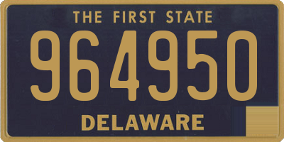 DE license plate 964950