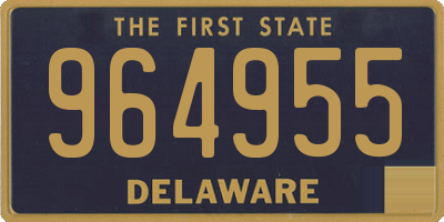 DE license plate 964955