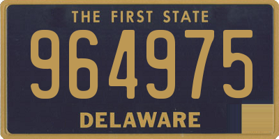 DE license plate 964975