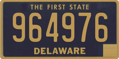 DE license plate 964976