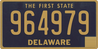 DE license plate 964979