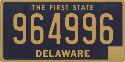 DE license plate 964996