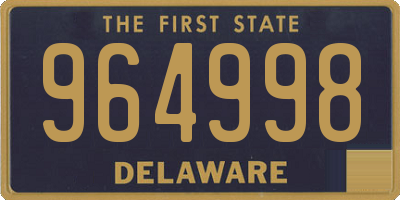 DE license plate 964998