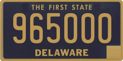 DE license plate 965000