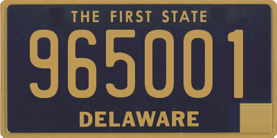 DE license plate 965001