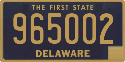 DE license plate 965002