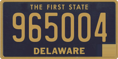 DE license plate 965004