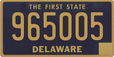 DE license plate 965005