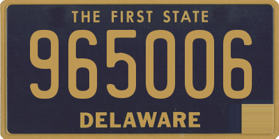 DE license plate 965006