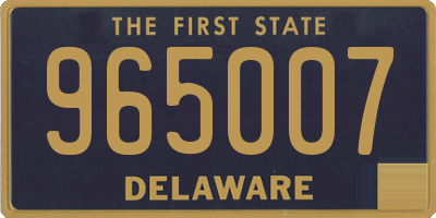 DE license plate 965007