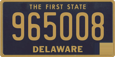 DE license plate 965008