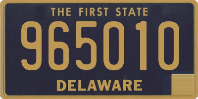 DE license plate 965010