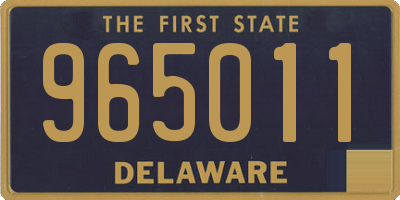 DE license plate 965011