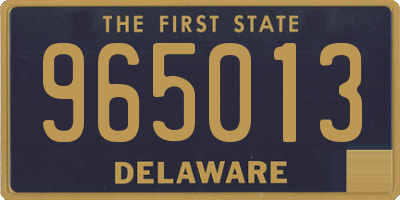 DE license plate 965013
