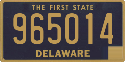 DE license plate 965014