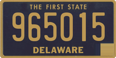 DE license plate 965015