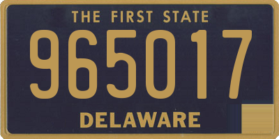 DE license plate 965017