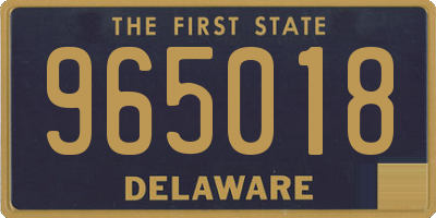 DE license plate 965018