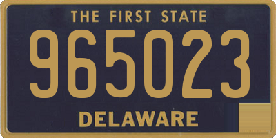 DE license plate 965023