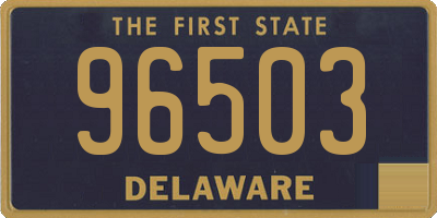 DE license plate 96503