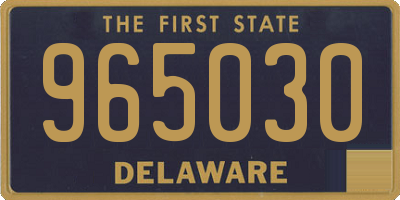 DE license plate 965030