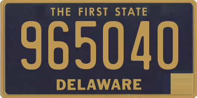 DE license plate 965040