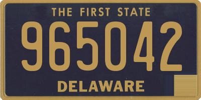 DE license plate 965042